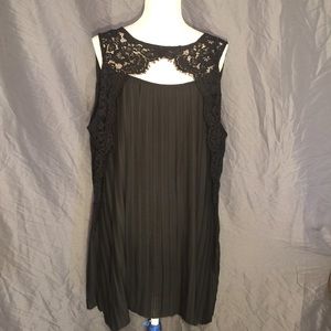 Black dressy tank top.